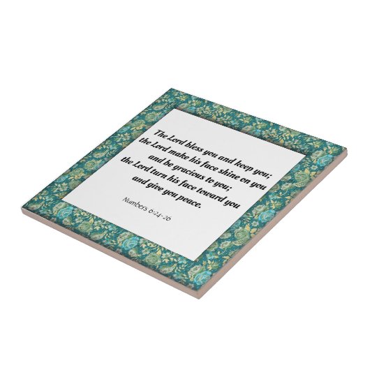 Geschrift, Nummers 6:24-26 Tegeltje (Zijkant)