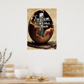 Geschrift Pasen Poster (Keuken)