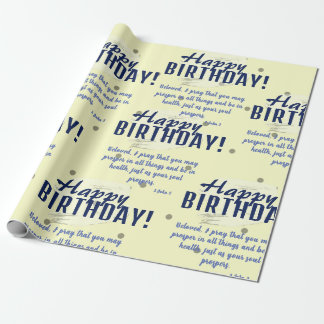 Geschrift Verjaardag Wrapping Papier