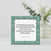 Geschrift vers nummers 6:24-26 kaart (Staand voorkant)