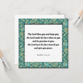 Geschrift vers nummers 6:24-26 kaart (Voorkant / Achterkant in situ)