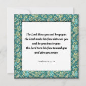 Geschrift vers nummers 6:24-26 kaart (Voorkant)