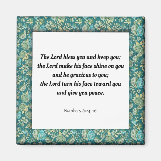 Geschrift vers nummers 6:24-26 magneet (Voorkant)