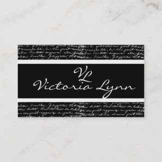 geschrift visitekaartje