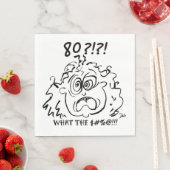 Geschrokken 80e verjaardag servet (Insitu)
