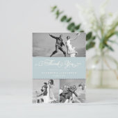 Geschrokken band en scriptweduwschap Dank u Briefkaart (Staand voorkant)