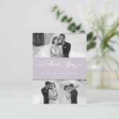 Geschrokken band en scriptweduwschap Dank u Briefkaart (Staand voorkant)