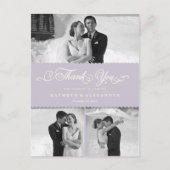 Geschrokken band en scriptweduwschap Dank u Briefkaart (Voorkant)