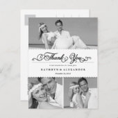 Geschrokken band en scriptweduwschap Dank u Briefkaart (Voorkant / Achterkant)