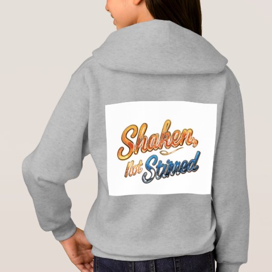 "Geschud, niet geroerd." (Achterkant)