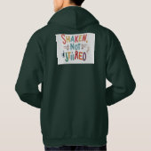 "Geschud, niet geroerd." Hoodie (Achterkant)