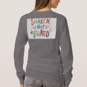 "Geschud, niet geroerd." T-shirt (Achterkant)