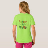 "Geschud, niet geroerd." T-shirt (Achterkant volledig)