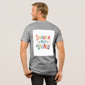 "Geschud, niet geroerd." Tri-Blend Shirt (Voorkant)