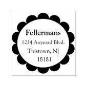 geschulpte cirkel  zelfinktende stempel (Design)