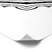 Geschulpte Mandala Kleurplaat met Vette Ringen Poster (Hoek)
