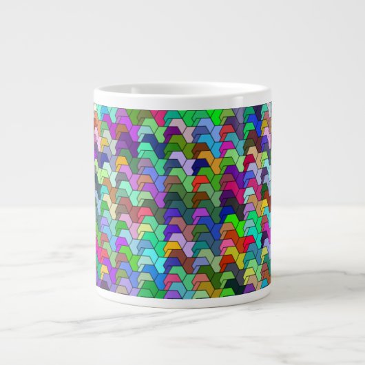 Geschulpte zeshoeken 20oz Mok (Voorkant)