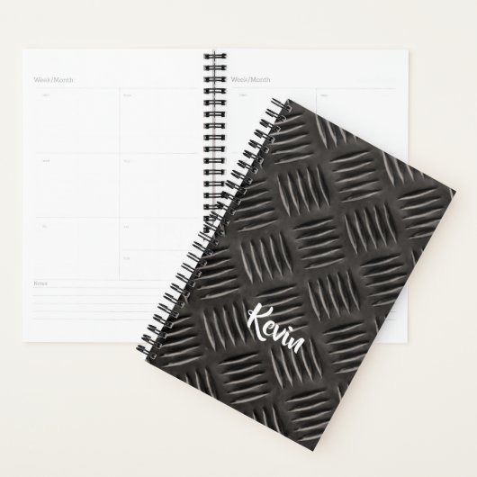 Gescrateerd metalen patroon planner (Display)