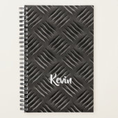 Gescrateerd metalen patroon planner (Voorkant)