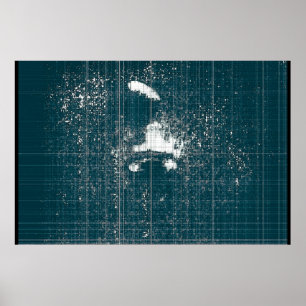 Gescrateerd ontwerp poster