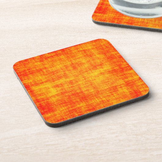 Gescrateerd sinaasappel bier onderzetter (Linkerzijde)