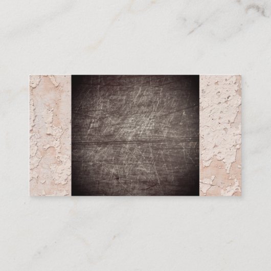 Gescrateerde achtergrond | Wandgrungetextuur Visitekaartje (Achterkant)