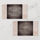 Gescrateerde achtergrond | Wandgrungetextuur Visitekaartje (Voorkant / Achterkant)