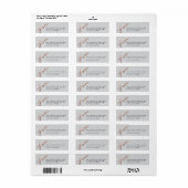Gescriptte Love Rose Goud Folie | Retouradres Etiket (Full Sheet)