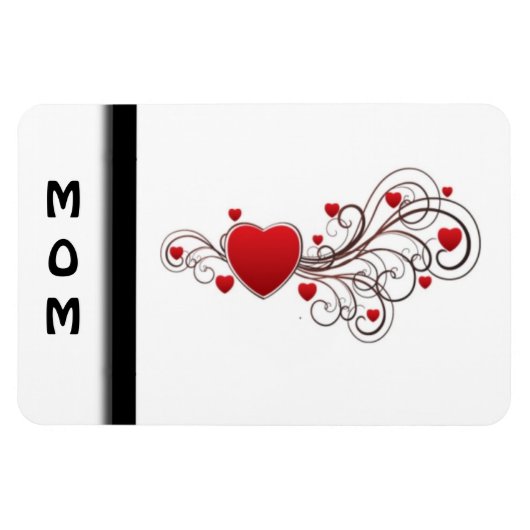 Gescrold Hart Magneet (Horizontaal)