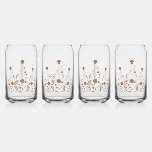 Gescrolde houten gitaren blikvorm glas