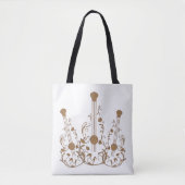 Gescrolde houten gitaren tote bag (Voorkant)