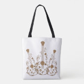 Gescrolde houten gitaren tote bag (Achterkant)