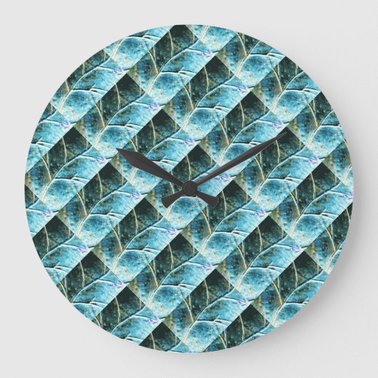 gesculpeerd metaal verlaat klok (Voorkant)