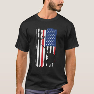 Gese Hunter Us Flag Goose Hunting T-shirt