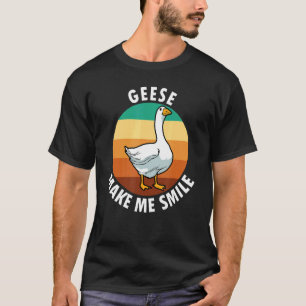 Gese Smile Ironic Gezegde Wildlife Bird Cute Goose T-shirt