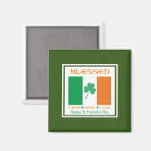 GESEGEND Gelukkige St. Patrick's Dag Magneet (Voorkant / Achterkant)