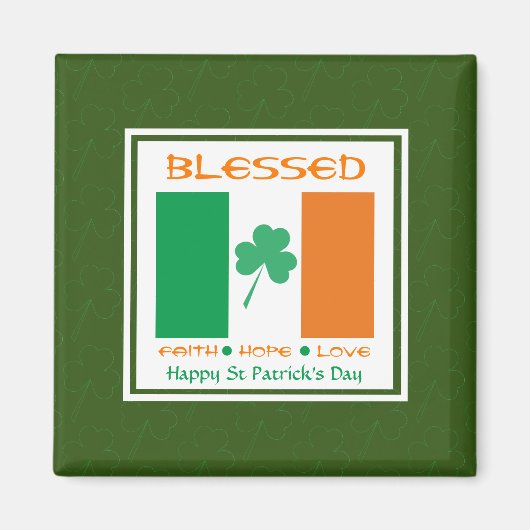 GESEGEND Gelukkige St. Patrick's Dag Magneet (Voorkant)