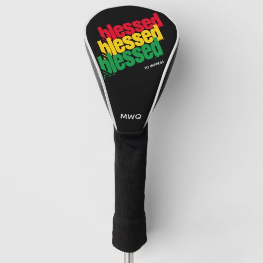 GESEGEND OM TE IMPRESSEREN Monogram DRIVER Golfheadcover (Voorkant)