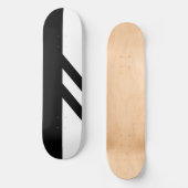 Gesegmente skateboard plank zwart-wit (Voorkant)