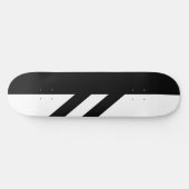 Gesegmente skateboard plank zwart-wit (Horizontaal)