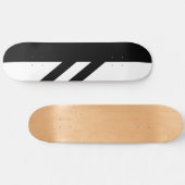Gesegmente skateboard plank zwart-wit (Horizontaal)