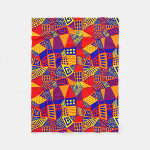 Gesegmenteerd Abstract 070717 - Kleuren 01 Fleece Deken