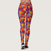 Gesegmenteerd Abstract 070717 - Kleuren 01 Leggings (Achterkant)
