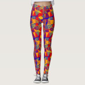 Gesegmenteerd Abstract 070717 - Kleuren 01 Leggings (Voorkant)