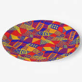 Gesegmenteerd Abstract 070717 - Kleuren 01 Papieren Bordje (Gekanteld)