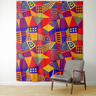 Gesegmenteerd Abstract 070717 - Kleuren 01 Wandkleed