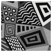 Gesegmenteerd Abstract 070717 - Zwart-wit Stof (Close Up)