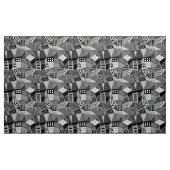 Gesegmenteerd Abstract 070717 - Zwart-wit Stof (Yard (91,4 cm))