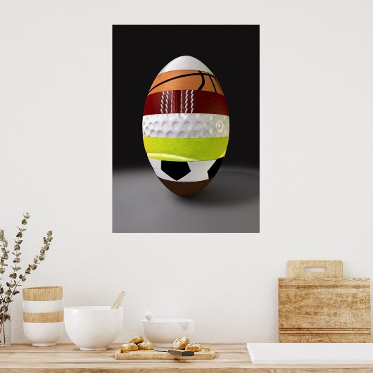 Gesegmenteerde sportwedstrijd poster (Keuken)