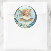 Gesegnete Ostern, gebluste Pasen Ronde Sticker (Tas)